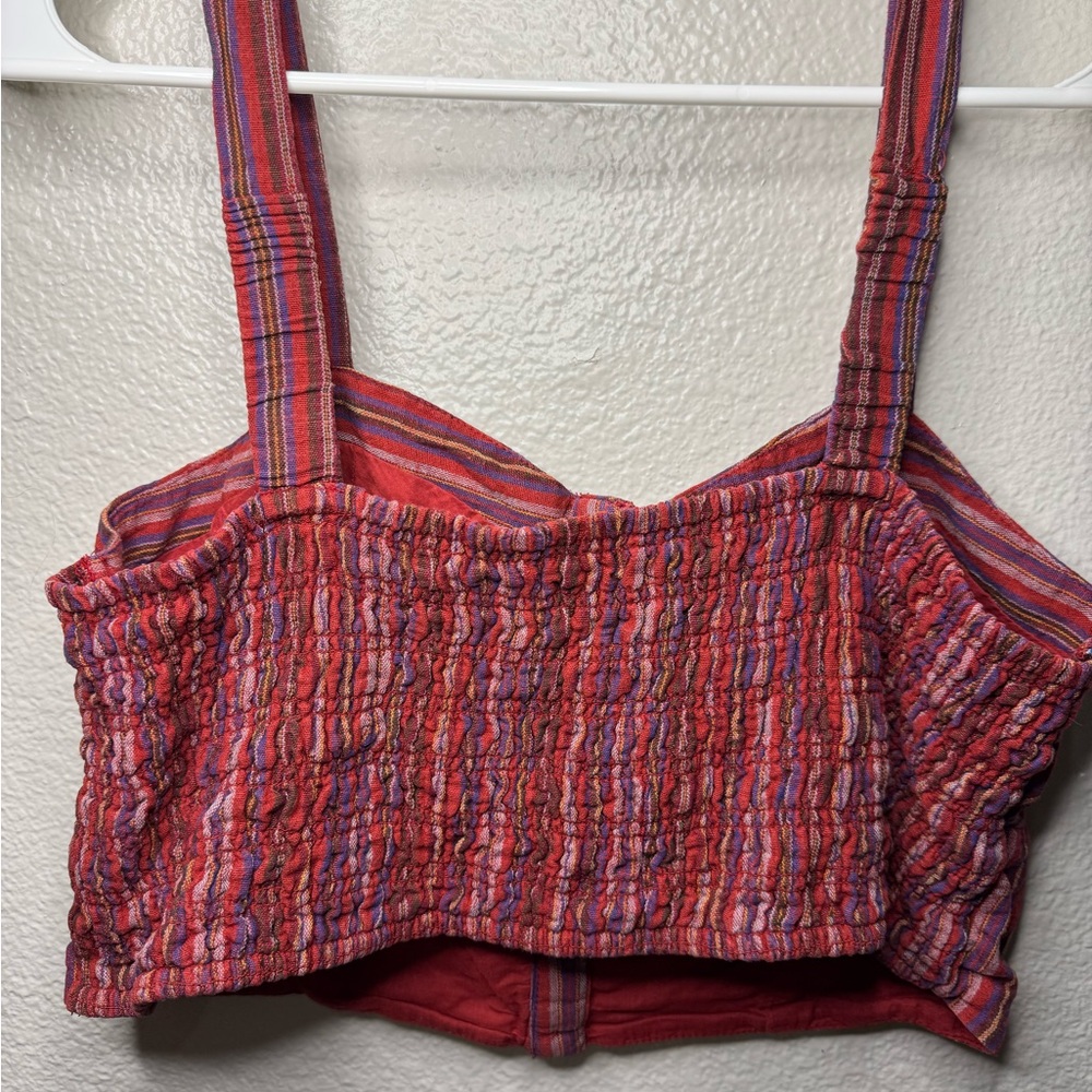 American Eagle Outfitters Multicolor Striped Crop Top - Picture 3 of 5